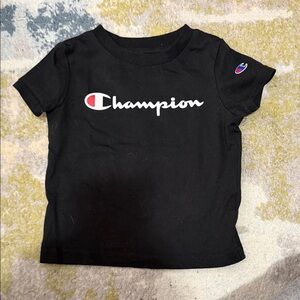 🐥3 for $15🐥 Champion Black Kids Logo Tee with Red & White Accent